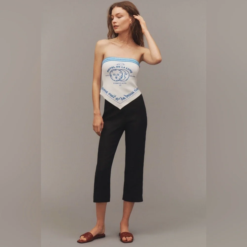 Anthropologie Maeve Lowen Icon Sweater Knit Tube Top Size M - Picture 4 of 8